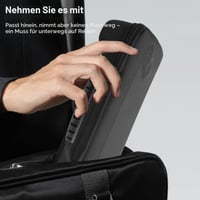 Husă de protecție Lemxiee pentru consolă ROG Xbox Ally X și Ally + 2 folii de protecție din sticlă securizată de 7,0" - Husă/Geantă de protecție rigidă pentru accesorii 3