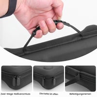 Husă de protecție Lemxiee pentru consolă ROG Xbox Ally X și Ally + 2 folii de protecție din sticlă securizată de 7,0" - Husă/Geantă de protecție rigidă pentru accesorii 4