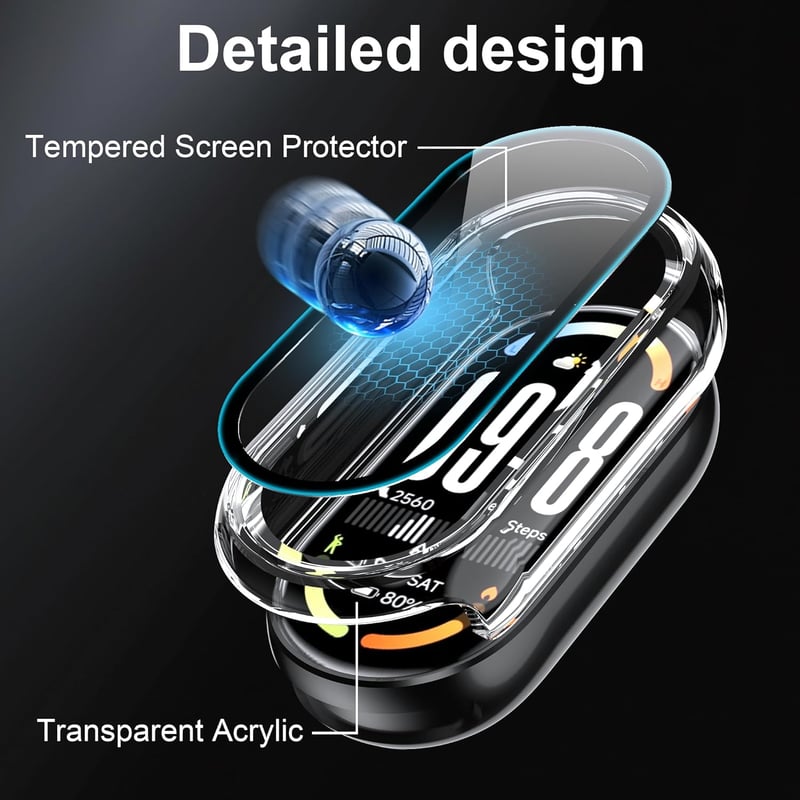 Lemxiee Xiaomi Smart Band 10 tok edzett üveggel és védőfóliával