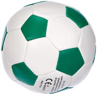 Lena 62163 Mäkká futbalová lopta – sada 3 ks, 10 cm, biela/modrá/zelená/červená, na vnútorné aj vonkajšie použitie, pre deti od 12 mesiacov 4
