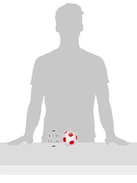Lena 62163 Mäkká futbalová lopta – sada 3 ks, 10 cm, biela/modrá/zelená/červená, na vnútorné aj vonkajšie použitie, pre deti od 12 mesiacov 6