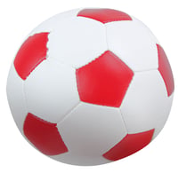 Lena 62163 Mäkká futbalová lopta – sada 3 ks, 10 cm, biela/modrá/zelená/červená, na vnútorné aj vonkajšie použitie, pre deti od 12 mesiacov 5