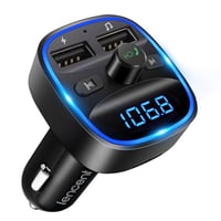LENCENT Bluetooth FM transmiter za auto - Handsfree, Dvostruki USB punjač, Podrška za SD kartice, Tehnologija uklanjanja buke, Glazbeni player za upaljač 1