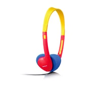 CD player portabil Lenco CD-021 pentru copii - cu căști, limitator de volum, baterie încorporată, CD-R/RW - Roșu/Albastru 6