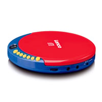 CD player portabil Lenco CD-021 pentru copii - cu căști, limitator de volum, baterie încorporată, CD-R/RW - Roșu/Albastru 5