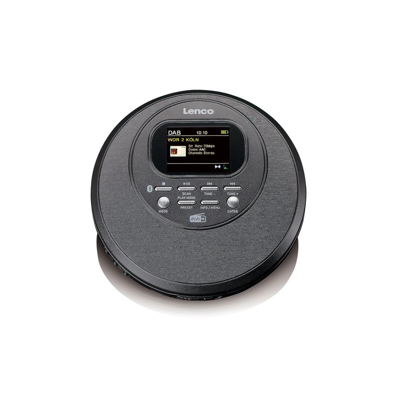 Prenosný CD prehrávač pre deti Lenco CD-500BK – Discman – čierny