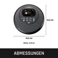 Prenosný CD prehrávač pre deti Lenco CD-500BK – Discman – čierny 7