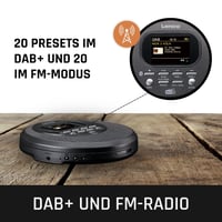 Prenosný CD prehrávač pre deti Lenco CD-500BK – Discman – čierny 3