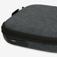 Puzdro na CD prehrávač Lenco PBC-50 so vstavanou powerbankou - 5000 mAh - s Micro USB káblom - USB vstup a výstup - sivé 10