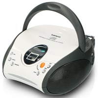 Detský CD prehrávač Lenco SCD-24 White – Prenosný rádiomagnetofón s CD prehrávačom v bielej farbe 2