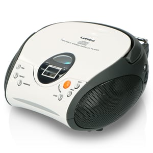 Lenco SCD-24 White dječji CD player - Prijenosni radio CD player u bijeloj boji