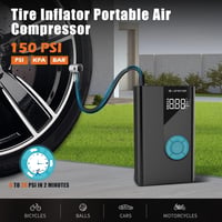 Lenercom 1500A Autós Bikázó Powerbank Beépített 150 PSI Digitális Kompresszorral - 12V Indításrásegítő QC3.0 Gyorstöltéssel, 4 az 1-ben Akku 3