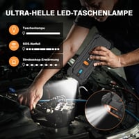 Lenercom 3000A Autós Indításrásegítő Powerbank 24000mAh - 10.0L Benzin/8.0L Dízel Motorokhoz, USB Gyorstöltés, LED Lámpa, IP65 Vízálló 5