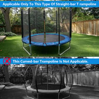 Cort pentru trambulină LengSuaa, impermeabil, cu protecție UV, parasolar rotund, pentru petreceri în aer liber și picnicuri, albastru, 3,6 m, pentru 8 stâlpi 2