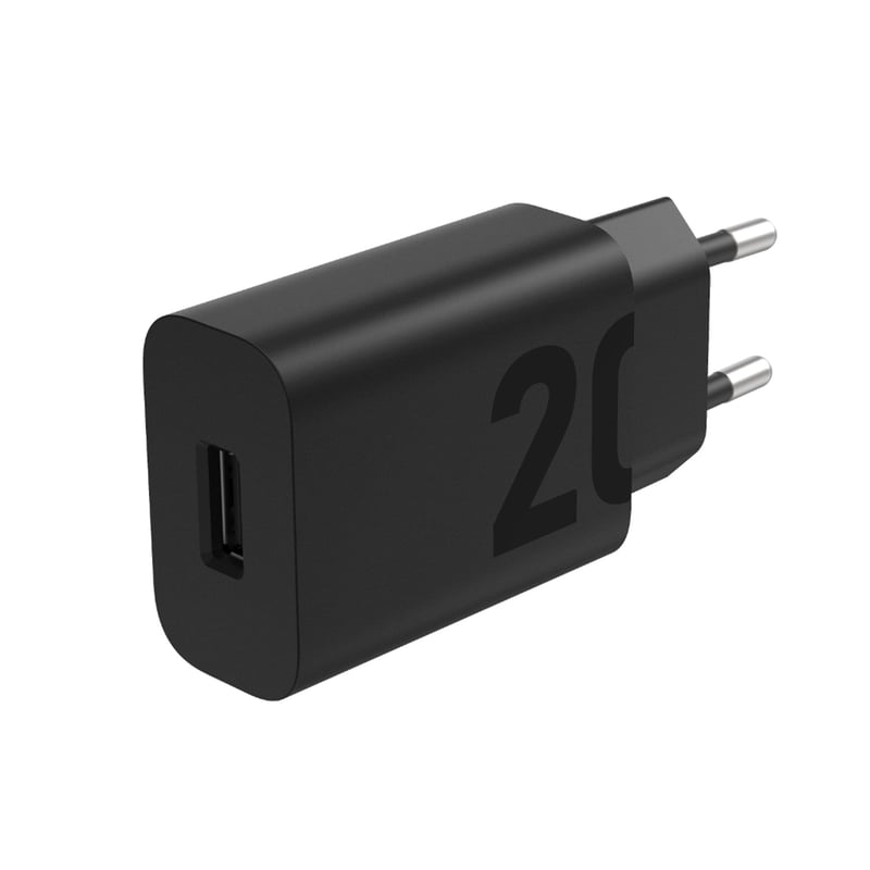 Sieťová nabíjačka Lenovo 20W USB-A – čierna, kompaktný sieťový adaptér pre smartfóny a tablety