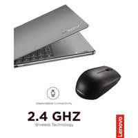 Kompaktná bezdrôtová myš Lenovo 300, kompatibilná s Chromebookmi, čierna, 32x56x98 mm, PC/Mac 2
