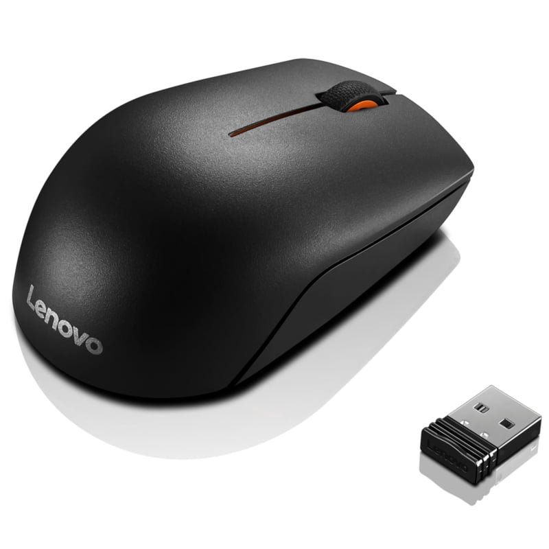 Kompaktná bezdrôtová myš Lenovo 300, kompatibilná s Chromebookmi, čierna, 32x56x98 mm, PC/Mac