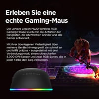 Bezdrôtová herná myš Lenovo Legion M220, RGB, obojručná – čierna 3