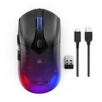 Mouse Gaming Wireless Lenovo Legion M410 RGB – Negru Transparent, 16000 DPI, 6 butoane, autonomie baterie 53 ore, compatibil NVIDIA Reflex 7