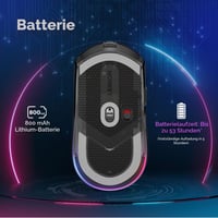 Mouse Gaming Wireless Lenovo Legion M410 RGB – Negru Transparent, 16000 DPI, 6 butoane, autonomie baterie 53 ore, compatibil NVIDIA Reflex 6