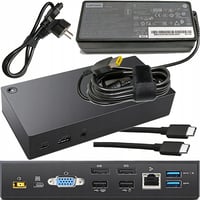 Dokovacia stanica Lenovo USB 3.0/3.1 Gen 1 40A90090UK, replikátor portov pre MacBook Air Pro – čierna, 17,1 x 8 x 3,3 cm 1