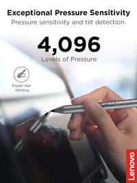 Dotykové pero Lenovo USI Pen 2 – Sivá, 1 ks, magnetické uchytenie, kompatibilné so zariadeniami USI 3