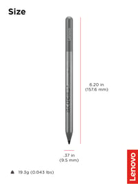 Dotykové pero Lenovo USI Pen 2 – Sivá, 1 ks, magnetické uchytenie, kompatibilné so zariadeniami USI 6