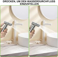 Lenpestia Bidet Zuhanyfej Rozsdamentes Acél Toalett Spray Ezüst 5