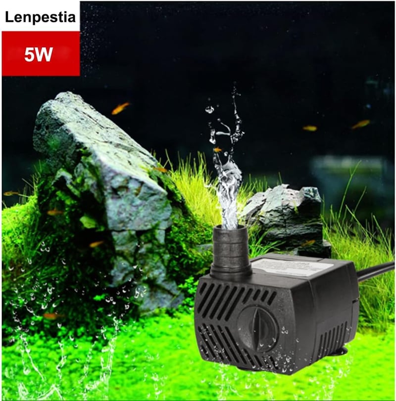Lenpestia Mini Vízpumpa 400L/H Akváriumhoz Kerthez Szökőkúthoz 5W