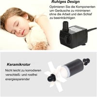 Lenpestia Mini Vízpumpa 400L/H Akváriumhoz Kerthez Szökőkúthoz 5W 3