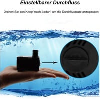 Lenpestia Mini Vízpumpa 400L/H Akváriumhoz Kerthez Szökőkúthoz 5W 4