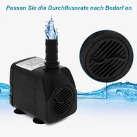 Lenpestia Mini Vízpumpa 600L/H Csendes Akváriumszivattyú Szökőkút Kerti Tó 4