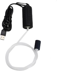 Lenpestia USB Mini Akváriumlégpumpa Csendes Oxigénpumpa Energiatakarékos Légköves Szilikon Csővel - Black 1