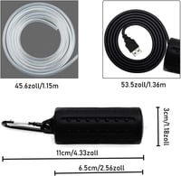 Lenpestia USB Mini Akváriumlégpumpa Csendes Oxigénpumpa Energiatakarékos Légköves Szilikon Csővel - darkblue 7
