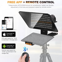 LENSGO TC12 Teleprompter DSLR/Tükörreflexes kamerához, 12,9" tablethez 4