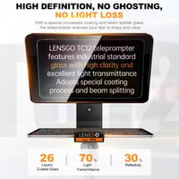 LENSGO TC12 Teleprompter DSLR/Tükörreflexes kamerához, 12,9" tablethez 6
