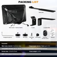 LENSGO TC12 Teleprompter DSLR/Tükörreflexes kamerához, 12,9" tablethez 7
