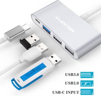 LENTION 4 az 1-ben USB-C Hub 100W töltéssel, 5Gbps USB 3.0 porttal, MacBook Pro/Air, Surface és ChromeBook eszközökhöz, alumínium kivitel 1