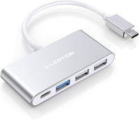 LENTION 4 az 1-ben USB-C Hub 100W töltéssel, 5Gbps USB 3.0 porttal, MacBook Pro/Air, Surface és ChromeBook eszközökhöz, alumínium kivitel 6