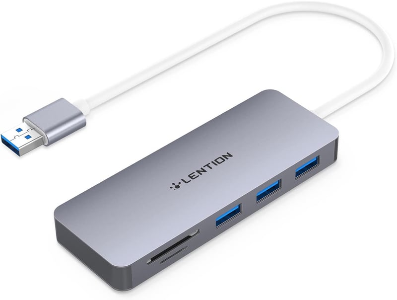 LENTION 5-in-1 USB Hub - 3 USB 3.0 Port (5Gbps) + SD/TF Kártyaolvasó - MacBook, Surface, Lenovo, HP Laptopokhoz - Űrszürke

AI: I've created