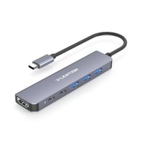 LENTION 6-v-1 USB-C Hub 4K HDMI Adaptér s 100W PD Nabíjaním, Kompatibilný s MacBook Pro/Air, iPhone 16/15, s Konektorom Thunderbolt 3/4 1