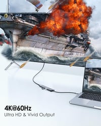 LENTION 8-in-1 USB-C Hub 4K60Hz HDMI, 100W PD, SD/TF Kártyaolvasó, MacBook Pro/Air, iPhone 16/15 Kompatibilis Adapter 3