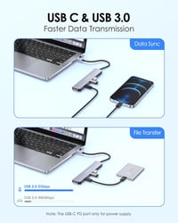 LENTION 8-in-1 USB-C Hub 4K60Hz HDMI, 100W PD, SD/TF Kártyaolvasó, MacBook Pro/Air, iPhone 16/15 Kompatibilis Adapter 5