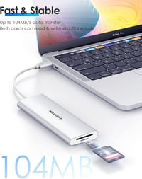 LENTION USB C Hub 4K HDMI Adapter - 100W Töltés, USB 3.0, SD/TF Kártyaolvasó - MacBook Pro/Air, Surface Kompatibilis - Thunderbolt 3/4 Csatl 4