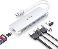 LENTION USB C Hub 4K HDMI Adapter - 100W Töltés, USB 3.0, SD/TF Kártyaolvasó - MacBook Pro/Air, Surface Kompatibilis - Thunderbolt 3/4 Csatl 7