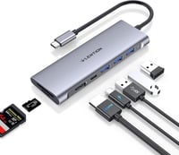 LENTION USB C Hub 4K HDMI Adapter - USB 3.0, SD/TF Kártyaolvasó, 100W Töltés - MacBook Pro/Air, Surface, Chromebook Kompatibilis Thunderbolt 1