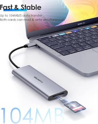 LENTION USB C Hub 4K HDMI Adapter - USB 3.0, SD/TF Kártyaolvasó, 100W Töltés - MacBook Pro/Air, Surface, Chromebook Kompatibilis Thunderbolt 4