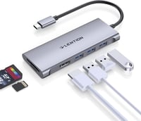LENTION USB C Hub 4K HDMI Kimenettel, USB 3.0, SD/TF Kártyaolvasóval - MacBook Pro/Air, Surface, Chromebook Laptopokhoz, Thunderbolt 3/4 Kom 8