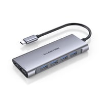 LENTION USB C Hub HDMI 4K60Hz - adaptér 6 v 1 pre MacBook Pro/Air, iPhone 16/15, 100W PD nabíjanie, 4 USB 3.0 porty, hliník 1