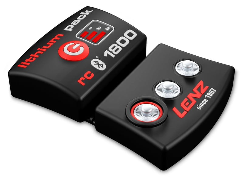 Lenz Lightium Pack rcB 1800 Bluetooth SMART baterijski paket s EU/US utikačem crni